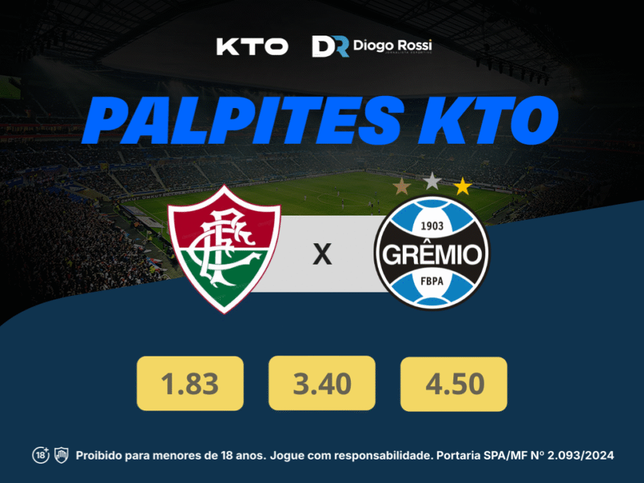 FLuminense x Grêmio se enfrentam pelo Brasileirçao