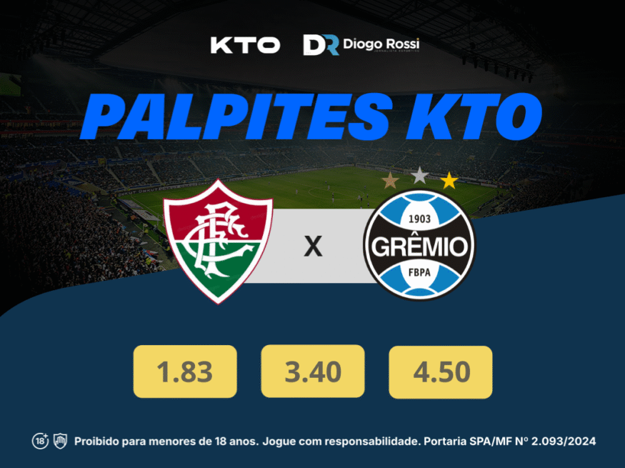 FLuminense x Grêmio se enfrentam pelo Brasileirçao