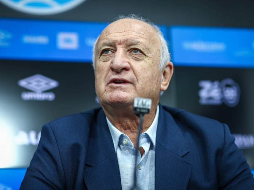 Felipão trabalhando pelo Grêmio
