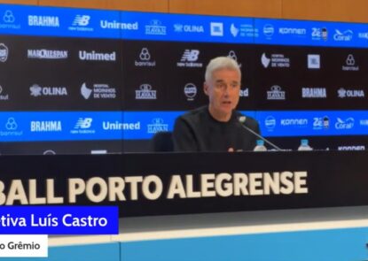 Luís Castro está preocupado no Grêmio