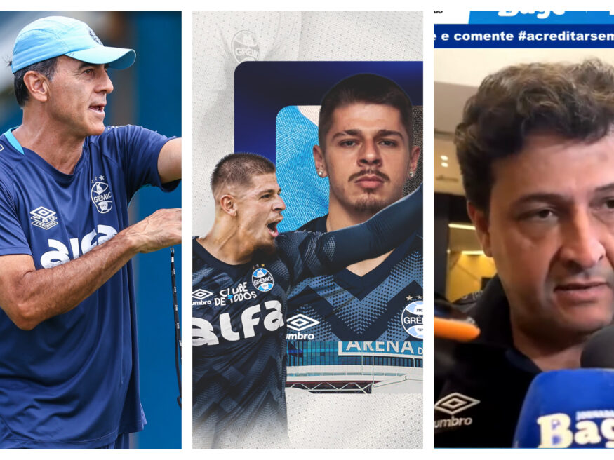 Muitos movimentos no Grêmio hoje