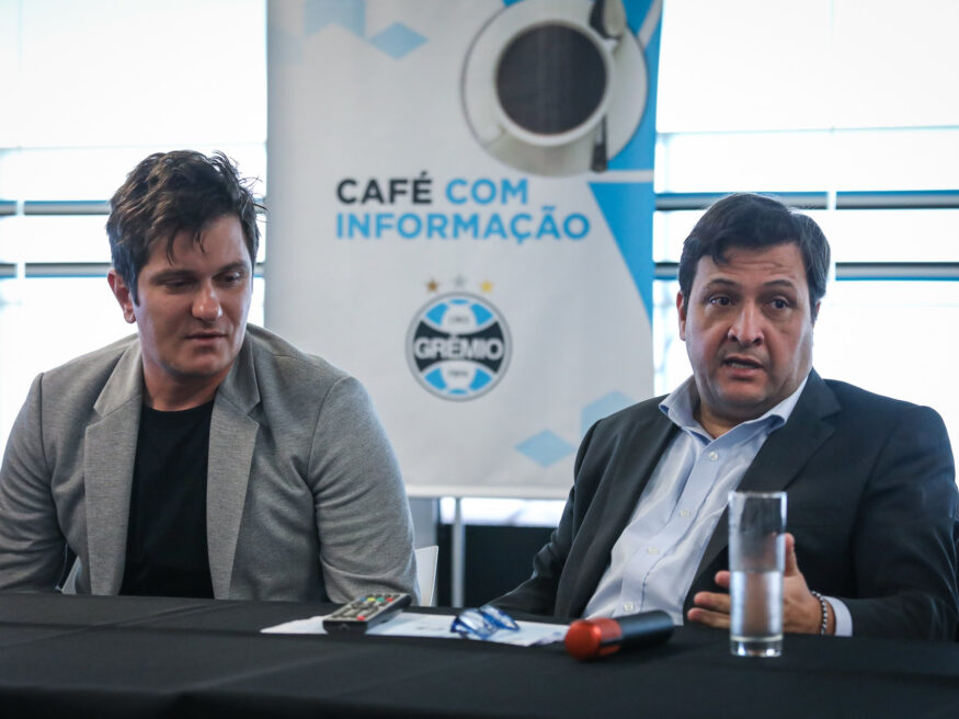 Alberto Guerra e Antonio Brum, dirigentes do Grêmio